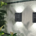 LED Solar Wall Light Garden Fence Light Waterproof Up and Down Lighting Landscape Light