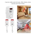 Wireless Infrared Motion Sensor Alarm For Home Security Systems with 2x Remotes