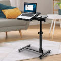 Laptop Cart Table Height Rolling Adjustable Desk