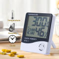 Thermometer Clock LCD Digital Display