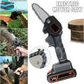 Portable Mini Chainsaw Powered By Rechargeable Lithium Battery 24V