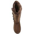 Ladies Flat Mid Calf 3 button Fur Lined Winter Boots (Size 4)