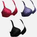 Plus Size Bra Underwire Lightly Padded Pack of 3 (38DD)