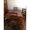6  Seater Dining room set - Imbuia wood