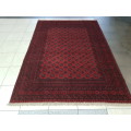 FINE QUALITY RED AFGHAN PERSIAN CAPRET 300x200 cm