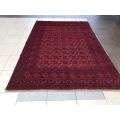 FINE QUALITY RED AFGHAN PERSIAN CAPRET 300x200 cm