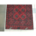 RED AFGHAN PERSIAN CARPET  SIZE 120 X 80