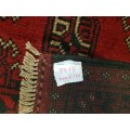 beautiful red afghan carpet 200 x 150 cm