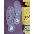 (NO COVER-LAST STOCK) Magnetic Health Foot Massaging Pads / Acupuncture Insoles (BID PER PAIR)