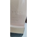 High-End Soft-Leather FENDI Italian Luxury Ladies Slip Sandals. Size 4/(36 EU) (NO BOX)