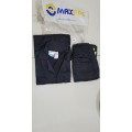 MAX PPE Black 2-Piece Work Suit. Size: 30/77 Chest,  26/66 Waist  (Bid Per 2-Piece Suit)