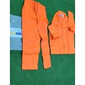 MAX PPE ORANGE 2-Piece Work Suit. Size: 30/77 Chest,  26/66 Waist  (Bid Per 2-Piece Suit)