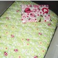 camp cot quilt set for girls fun bugs