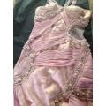Stunning Evening pink dress hand beaded for matric ball or weddings formal wear