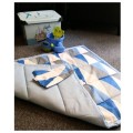 Large wooden cot bedding linen duvet quilted for baby boys