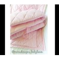 Quilt and pillow slip baby sweet pink wooden cot duvet babylinen