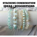 Ladies stack beaded bracelets fashion jewellery