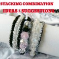 Ladies stack beaded bracelets fine fashion jewellery
