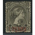 Transvaal. QV 1 Penny Red o/print SG 145a Used