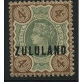 Zululand 1888-93 4d Green & Light Brown, Mint. Scarce.