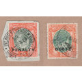 1913 South Africa KGV5 Overprinted BOETE, Overprinted PENALTY. HUGE VALUE, RARE