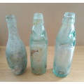 Collection of Antique Bottles including two Codd bottles