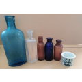 A Collection of 4 Vintage Medicine Bottles and a Holloway Ointment Pot