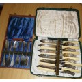 Two sets of Vintage Cutlery, mostly silver-plated