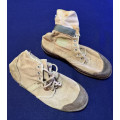SA SPECIAL FORCES Kaki Canvas Boots - Well used as per pictures