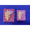 SA Army Ops Medic Embroidered Badges - 2 Variants (Both Included)