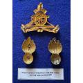 Oranje Vrystaatse Veldartillerie 1926-1946, Cap badge and Set of Collar Badges