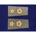 SA Army Commandant Tupper Sleeve with Sewn on Rank, Embossed Type - 1 Pair