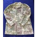RHODESIA CAMO BUSH JACKET, with Padded Elbows and back zipper Pouch - Size 2