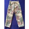 RHODESIAN ARMY CAMO TROUSERS, with Rear Padding and Waist Adjuster - with leg seams tailored