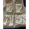 SUPERB RHODESIAN OLIVE GREEN FIRE FORCE VEST, Made by NORTH PRODUCTS Rhodesia, Size 92cm (MINT)