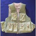 SUPERB RHODESIAN OLIVE GREEN FIRE FORCE VEST, Made by NORTH PRODUCTS Rhodesia, Size 92cm (MINT)
