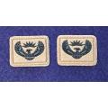 SA Army Combat Dress Major Rank Insignia - Iron/Sew On - Pair As Issued