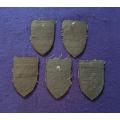 44 Para LOT of Nutria Company Flashes - 5 Badges
