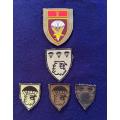 1,2 and 3 Para Badges - Lot of 5