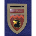 SADF 18 Light Parachute Regiment Flash with 44 Higher Headquarters Bar - on Tupper backing as worn