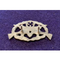 SWATF Sniper Oxidised Silver Proficiency Breast Badge, Approved 1986 - Scarce to find