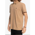 Original Quiksilver Men`s Essentials Polo T-Shirt- Medium - Brown (Beige)
