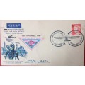 50TH ANNIVERSAY OF FIRST AIRMAIL IN AUSTRALIA SIGNED BY PILOT 1967