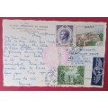 POST CARD MONACO-SOUTH AFRICA 1962