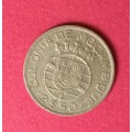 MOCAMBIQUE (COLONY) PORTUGAL 1938  $2,50 -..0.65% SILVER