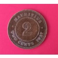 MAURITIUS 2 CENTS 1917 LOW MINTAGE 250000 NOT OFTEN SEEN OVER 1OO YEARS!!