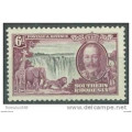 SOUTHERN RHODESIA SG#34 6d MNH GEORGE V SILVER JUBILEE 1935