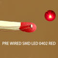 0402 Red SMD Pre-soldered micro LED leads