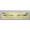 SAR/SAS HO Scale Brass Etched Name Plates For Smoke Deflectors