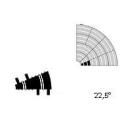 Ninco R1 1/2 Inner 22.5 Deg Radius Curve Track Section